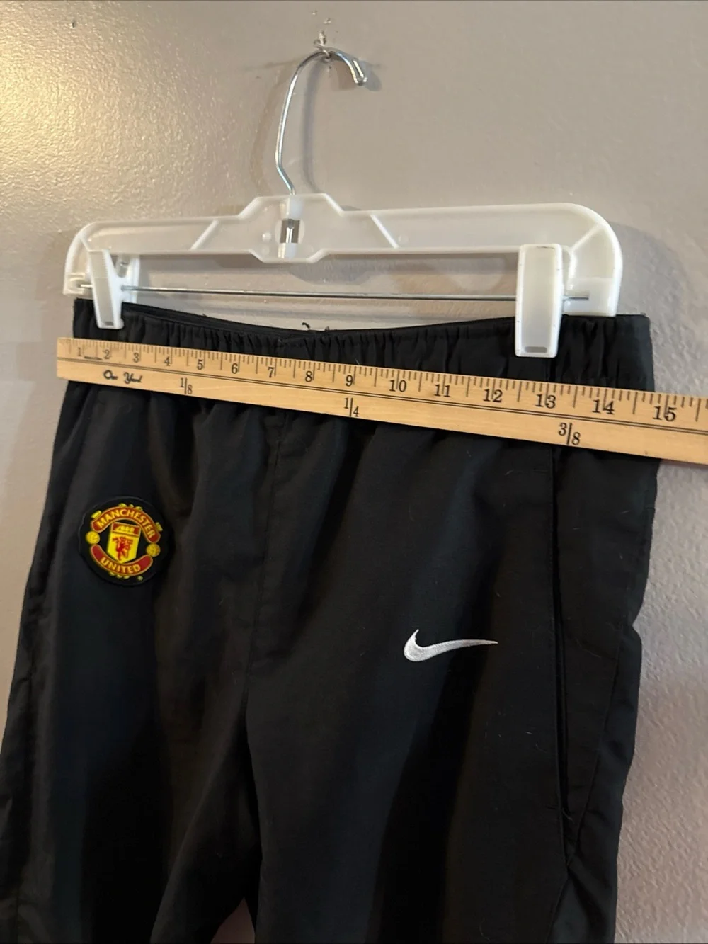 Vintage Y2k 00's Nike Manchester United Nylon Track Pants Drill Blockcore Men'L